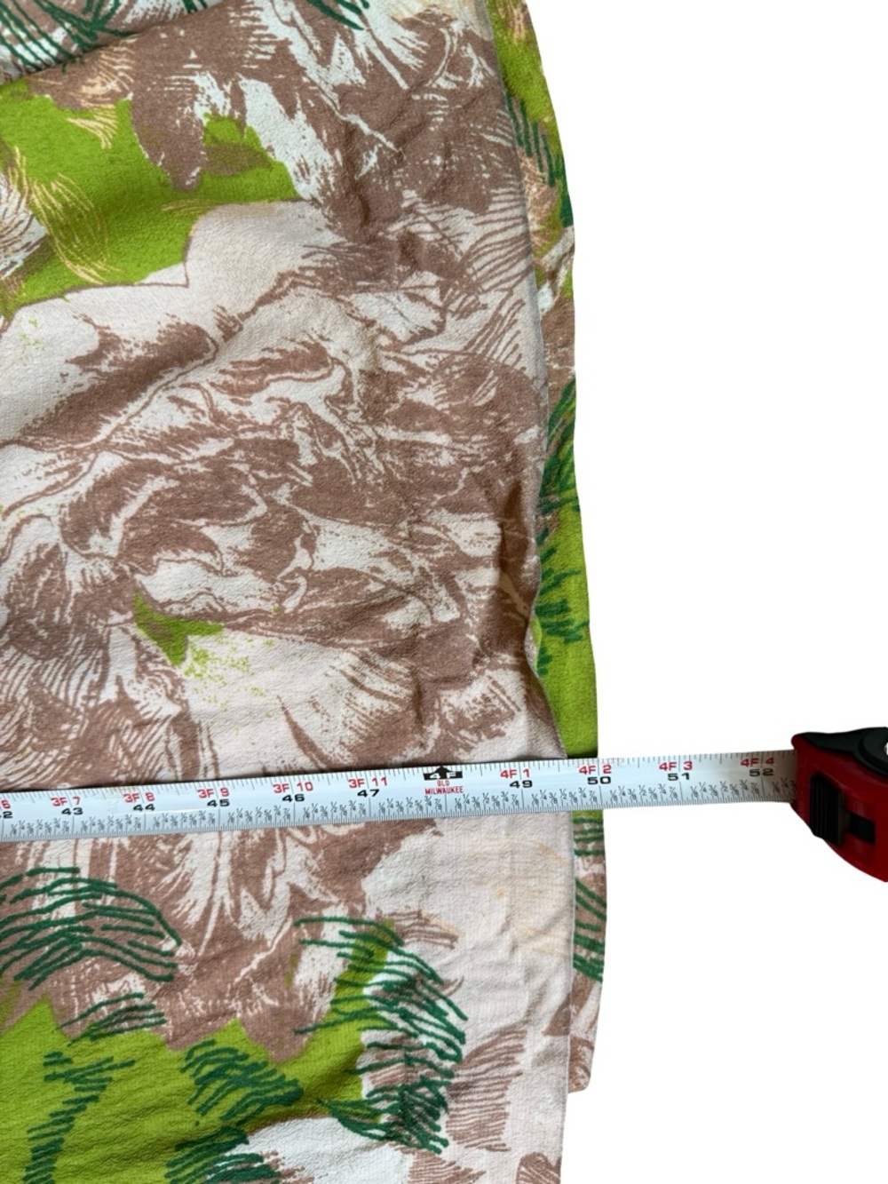 H&M Floral Maxi Dress in Green and Brown Size 2 Cottagecore Boho Flowy Summer - Picture 6 of 11